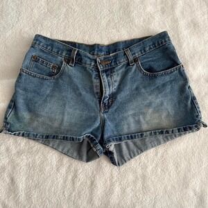 vintage summer jean shorts, mid rise